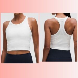 Lululemon Swiftly Tech Cropped Racerback‎ Tank Top 2.0 white size 6 NWT